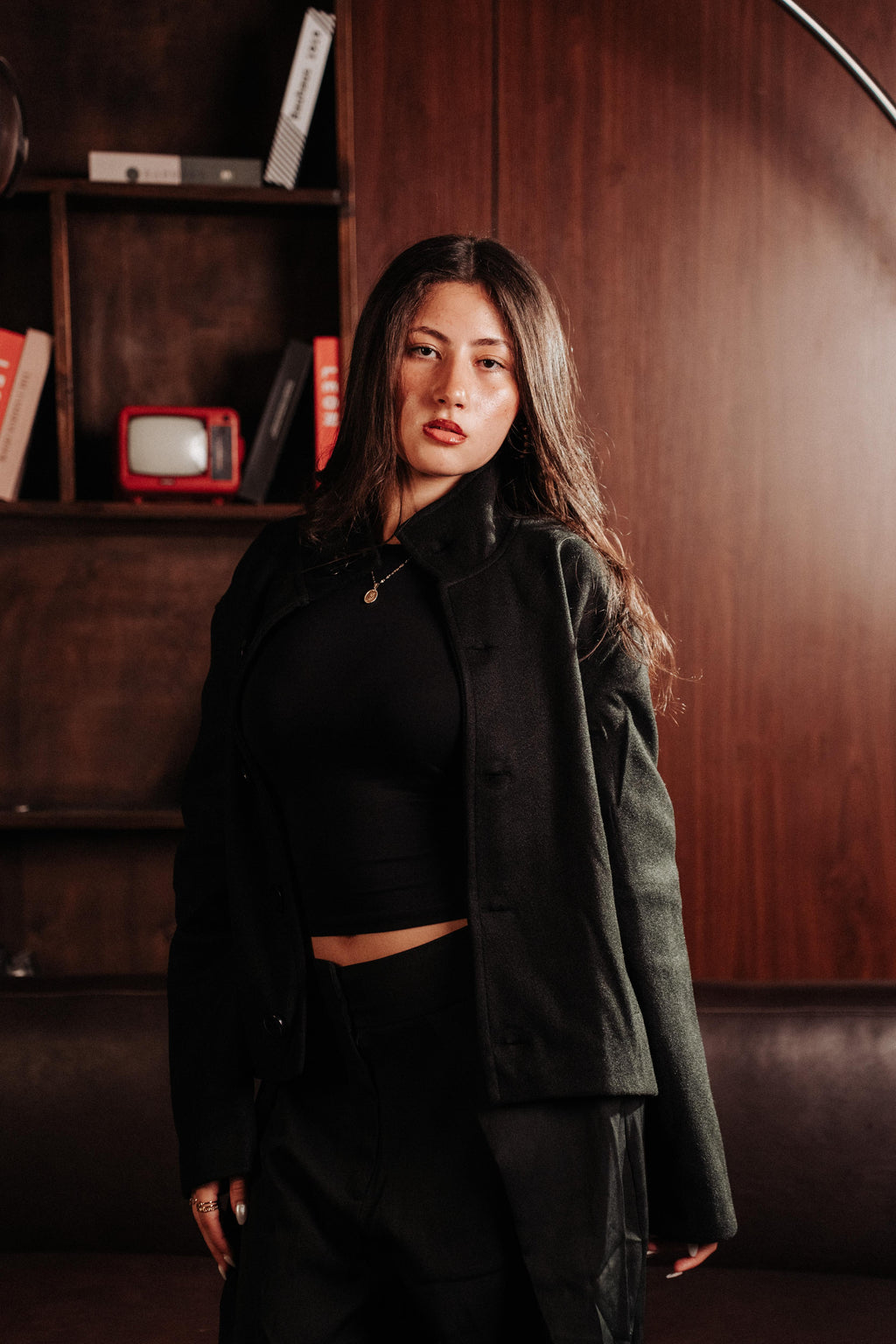HIGH COLLAR WOOL JACKET