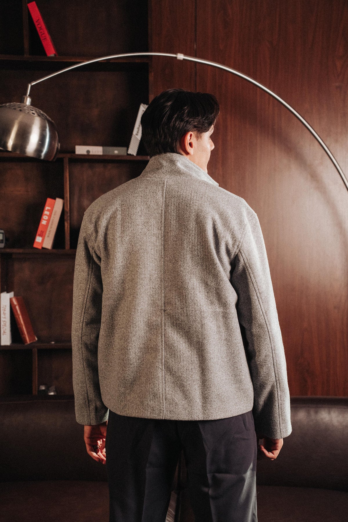 HIGH COLLAR WOOL JACKET