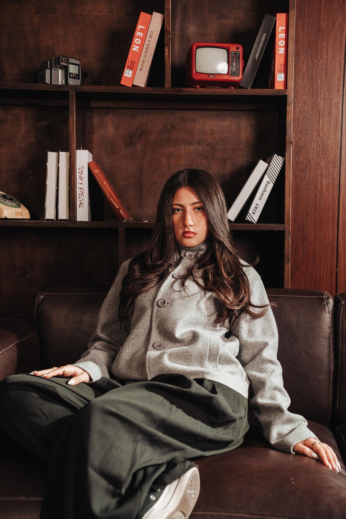 HIGH COLLAR WOOL JACKET