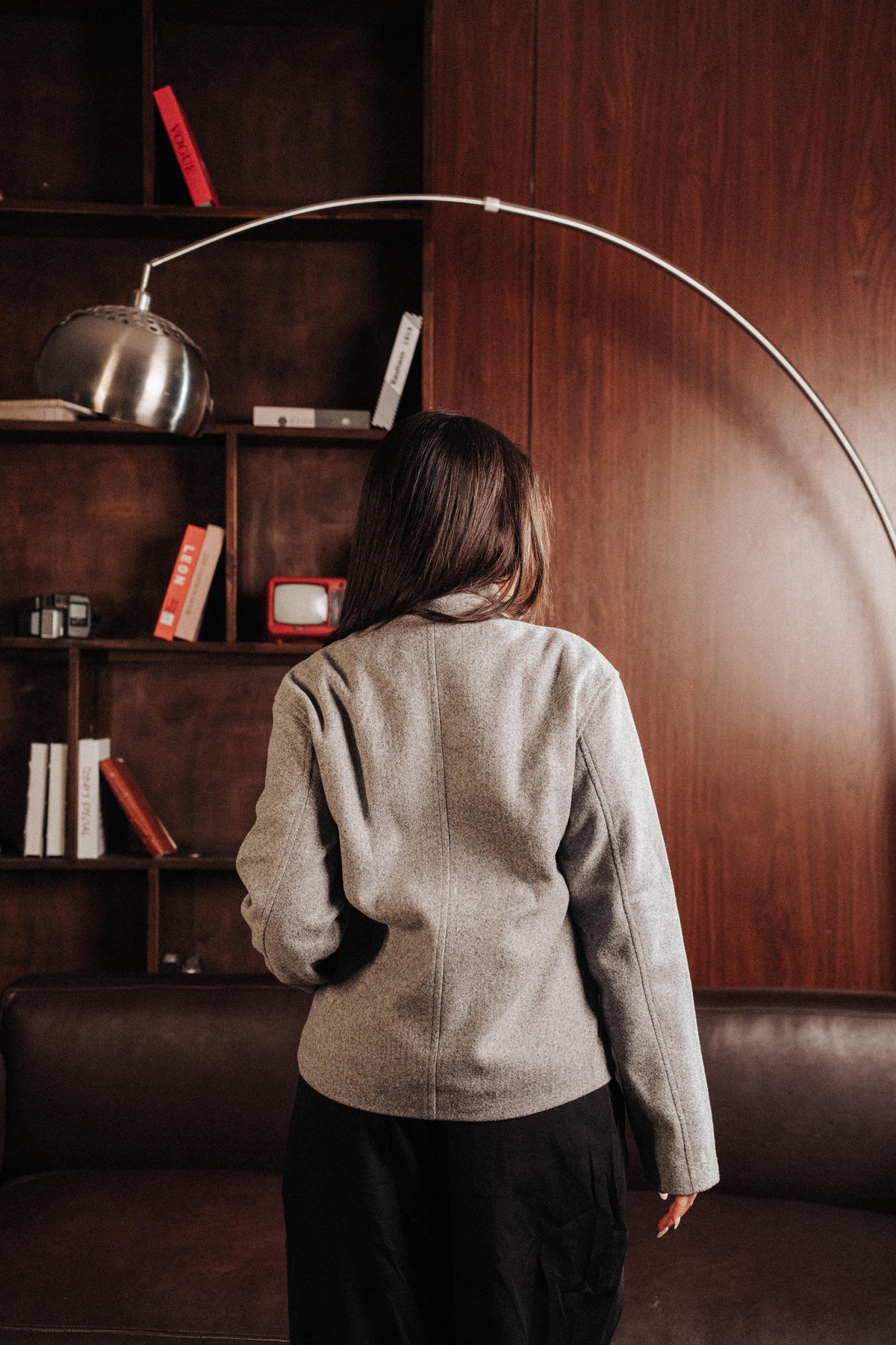 HIGH COLLAR WOOL JACKET