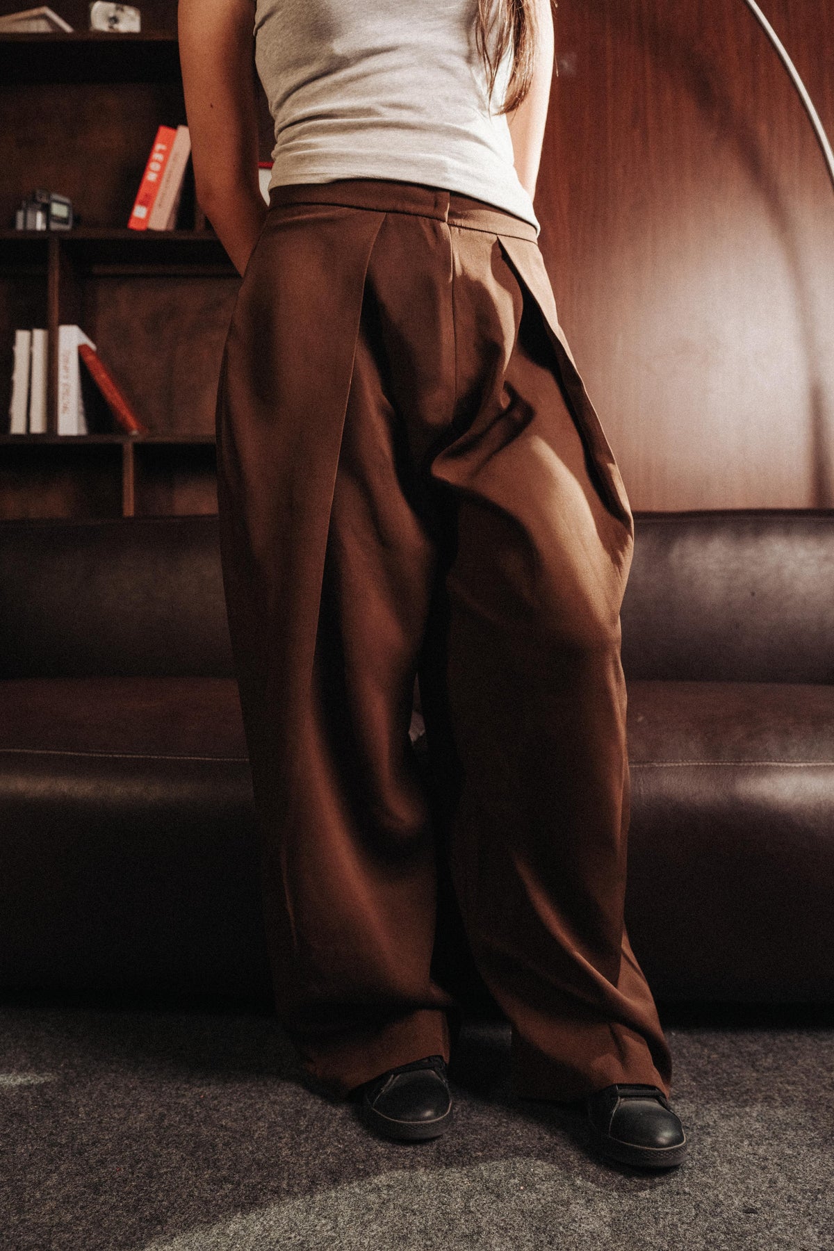 WOMEN'S OVERSIZE PLEATED PANTS