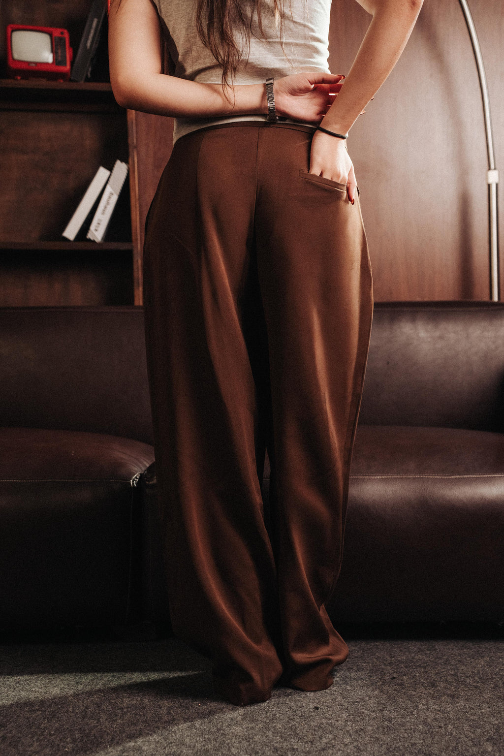 WOMEN'S OVERSIZE PLEATED PANTS