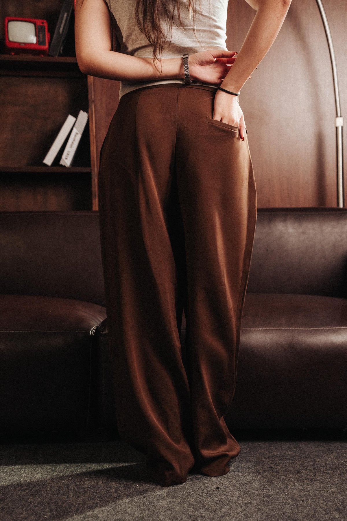 WOMEN'S OVERSIZE PLEATED PANTS